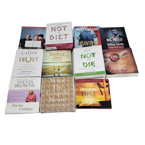 Audio Books Lot CD CDs How Not To Diet Sylvia Brown Bible Bill O Reilly History